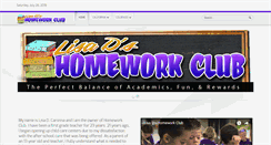 Desktop Screenshot of lisadhomeworkclub.com
